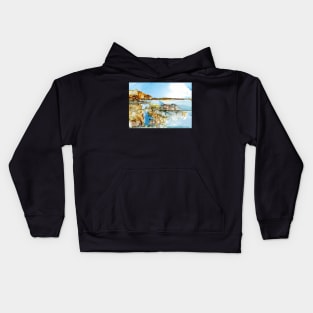 Rocky beach. Kids Hoodie